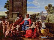 Nicolas Poussin Heilige Familie oil painting reproduction